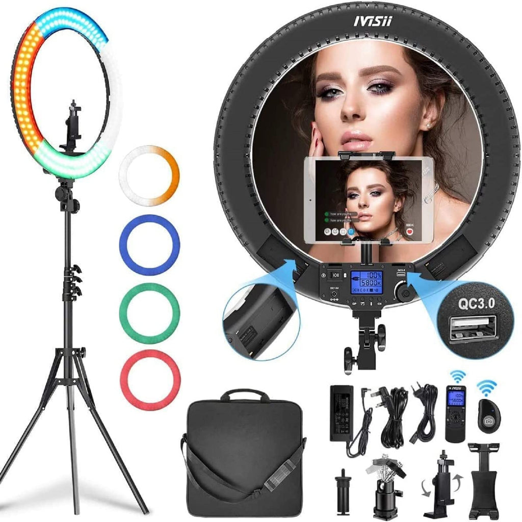 IVISII 19" Ring Light + Tripod | Studio Lighting Upgrade