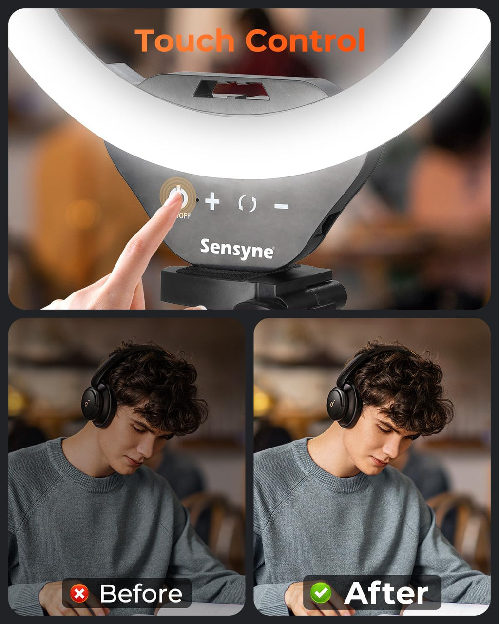 Sensyne 10" Ring Light + Tripod | Studio Lighting Essential